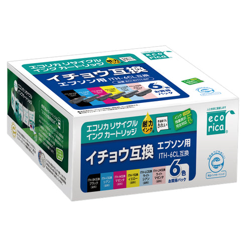 エコリカ プリンターインク ECI-EITH-6P 6色セット 標準容量【エコリカ互換品】の画像