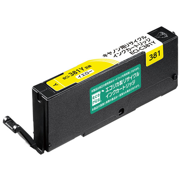エコリカ プリンターインク ECI-C381Y イエロー 標準容量【エコリカ互換品】の画像