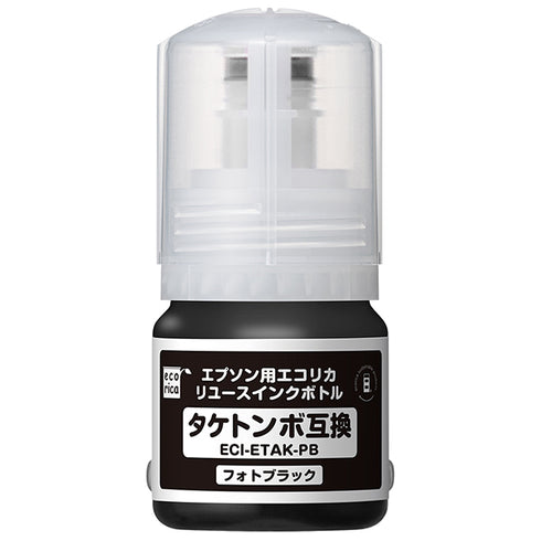エコリカ プリンターインク ECI-ETAK-PB フォトブラック 標準容量【エコリカ互換品】の画像