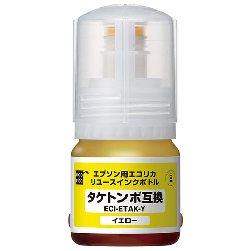 エコリカ プリンターインク ECI-ETAK-Y イエロー 標準容量【エコリカ互換品】の画像