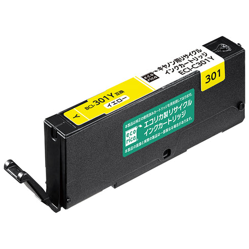 エコリカ プリンターインク ECI-C301Y イエロー 標準容量【エコリカ互換品】の画像