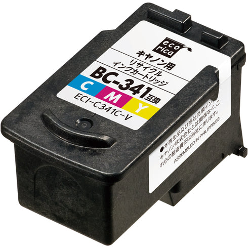 エコリカ プリンターインク ECI-C341C-V カラー 標準容量【エコリカ互換品】の画像