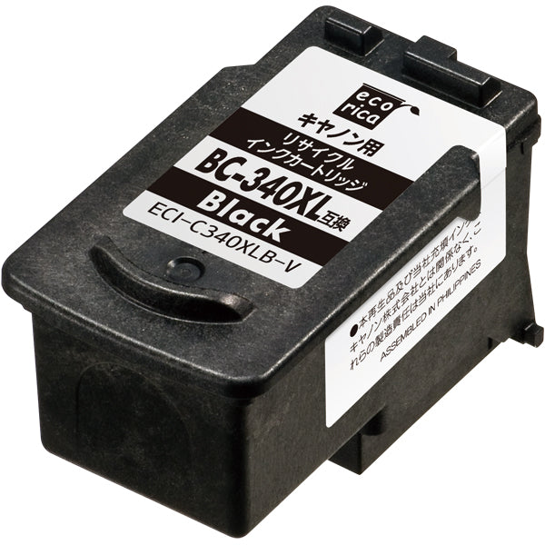 エコリカ プリンターインク ECI-C340XLB-V ブラック 大容量【エコリカ互換品】の画像