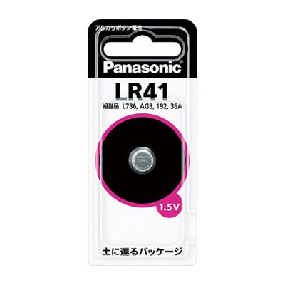 Panasonic ボタン電池(アルカリボタン電池) LR41 / LR41Pの画像