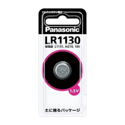 Panasonic ボタン電池(アルカリボタン電池) LR1130 / LR1130Pの画像
