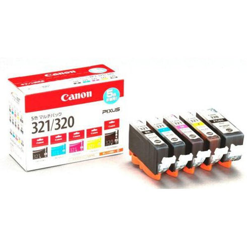 Canon プリンターインク BCI-321+320/5MP 5色パック 標準容量【キヤノン純正品】の画像