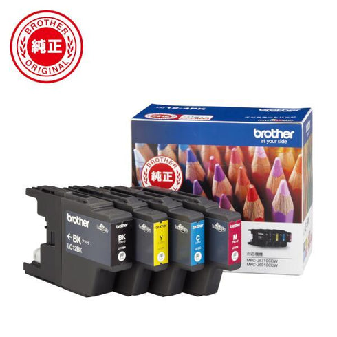 brother プリンターインク LC12-4PK 4色パック 標準容量【ブラザー純正品】の画像