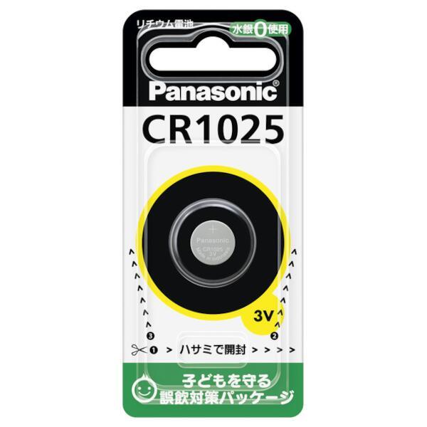 Panasonic ボタン電池(コイン形リチウム電池) CR1025の画像