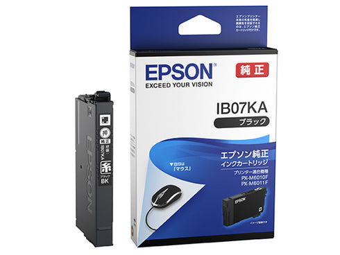 Epson プリンターインク IB07KA ブラック 標準容量【エプソン純正品】の画像