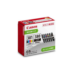 Canon プリンターインク BCI381S+3805MP 6色パック 小容量+標準容量【キヤノン純正品】の画像
