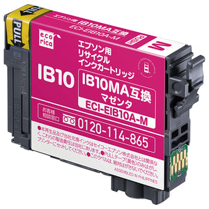 エコリカ プリンターインク ECI-EIB10A-M マゼンタ 標準容量【エコリカ互換品】の画像