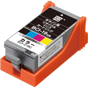 エコリカ プリンターインク ECI-C19C 4色カラー 標準容量【エコリカ互換品】の画像