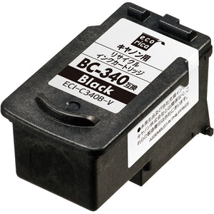 エコリカ プリンターインク ECI-C340B-V ブラック 標準容量【エコリカ互換品】の画像