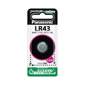 Panasonic ボタン電池（アルカリボタン電池） LR43 / LR43Pの画像