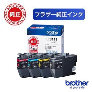 brother プリンターインク LC3111-4PK 4色パック 標準容量【ブラザー純正品】の画像