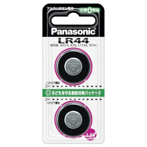 Panasonic ボタン電池（アルカリボタン電池） LR44の画像