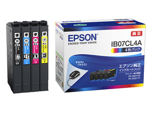Epson プリンターインク IB07CL4A 4色パック 標準容量【エプソン純正品】の画像